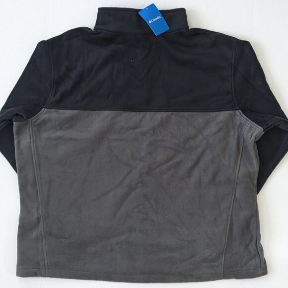 Columbia Steens Mountain Half Zip Pullover, Grey/Black, Men's 3X - Picture 3 of 4